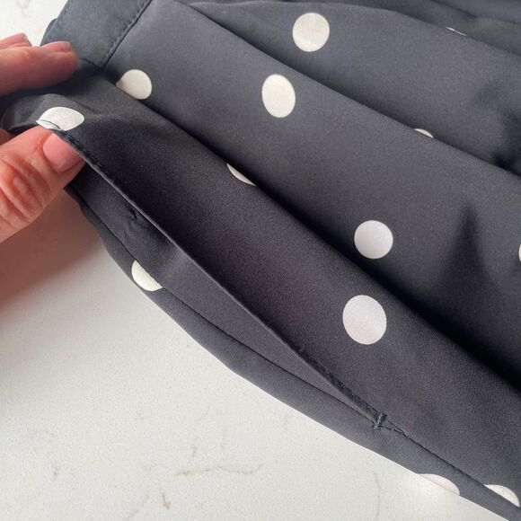 Rare Vintage Pendleton Black and White Polka Dot A-Line Pleated Skirt Small - Picture 7 of 11